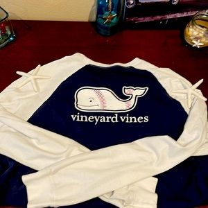 EUC vineyard vines long sleeved baseball kids XL shirt